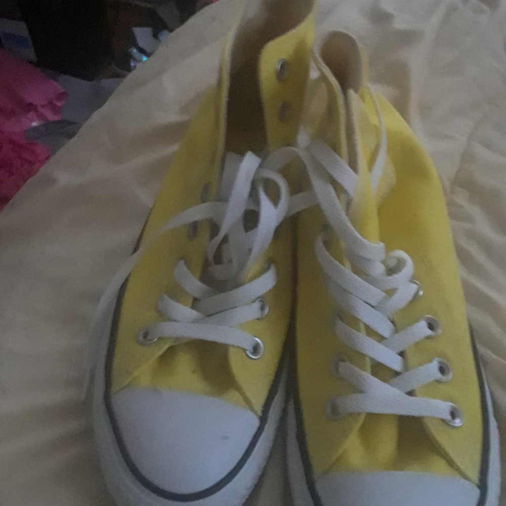 Gently Worn Sunshine Yellow Converse